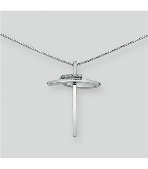 Collana Miluna Donna in Oro bianco Diamante CLD773 - CLD773